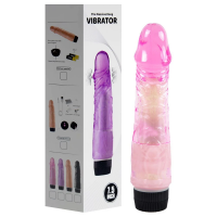 Pênis Vibrador Massive Dong 18,5 X 4cm - Rosa 